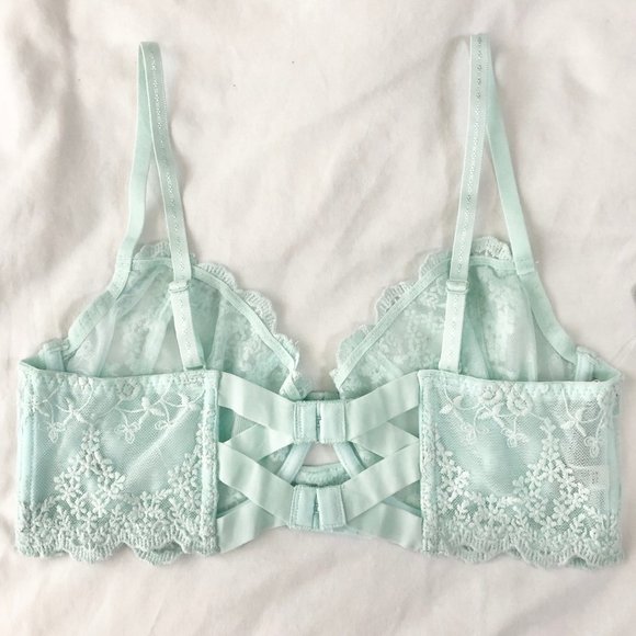 New Free People Daydreamer Ice Fog Lace Bra - Picture 6 of 14